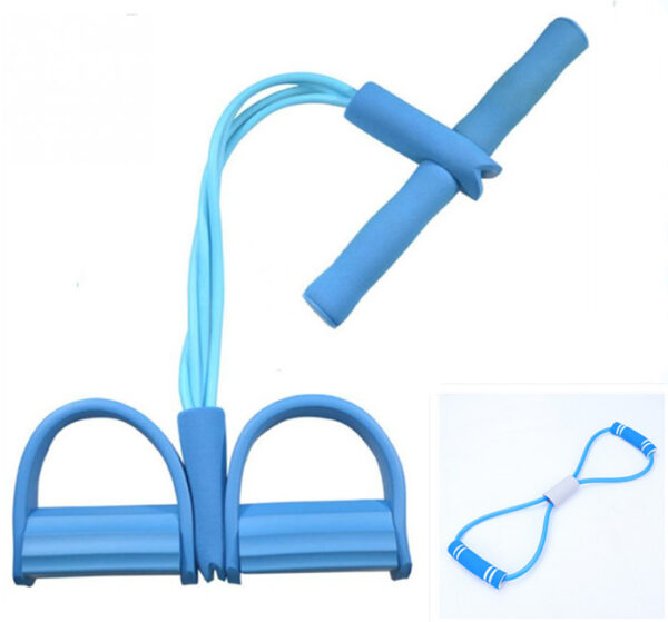 Natural Latex Foot Pedal Elastic Pull Rope with Handle Fitness Equipment Bodybuilding Expander - Image 4