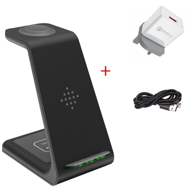 3 In 1 Fast Charging Station Wireless Charger Stand Wireless Quick Charge Dock For Phone Holder - Image 4