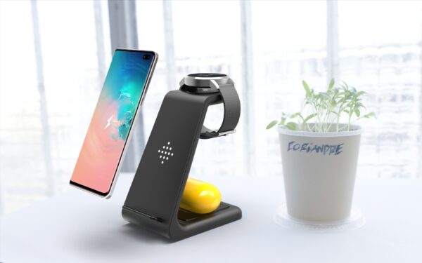 3 In 1 Fast Charging Station Wireless Charger Stand Wireless Quick Charge Dock For Phone Holder - Image 5