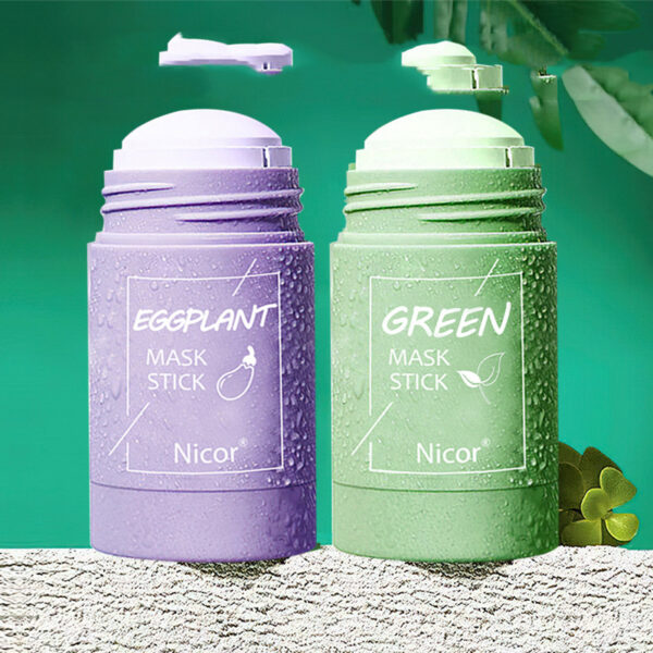 Cleansing Green Tea Mask Clay Stick Oil Control Anti-Acne Whitening Seaweed Mask Skin Care - Image 6