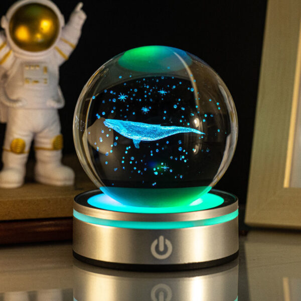 Creative 3D Inner Carving Luminous Crystal Ball Colorful Gradient Small Night Lamp Home Decorations Gifts Selection - Image 5