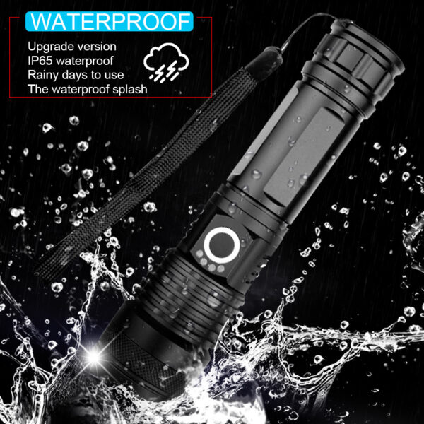 USB Charging Zoom P50 Flashlight - Image 5